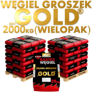 WĘGIEL GROSZEK GOLD – 2000 kg (WIELOPAK – Cena za 1 tonę: 1729 zł)